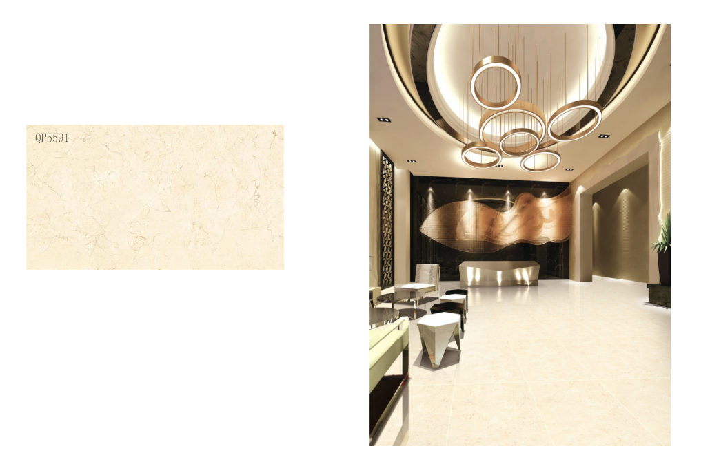 600*1200*5.5mm full polished porcelain tiles Item QP5591